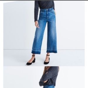 Brand New Madewell Wide Leg Crop Jeans